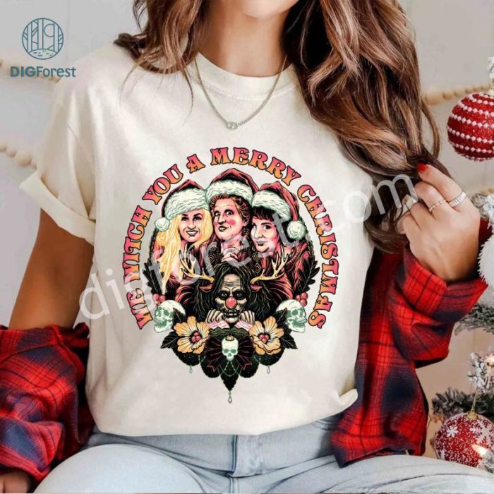 The Sanderson Sisters Christmas Shirt | Hocus Pocus Halloween Movie Shirt | Sanderson Witch Christmas Tee | Halloween Christmas Shirt | Digital File