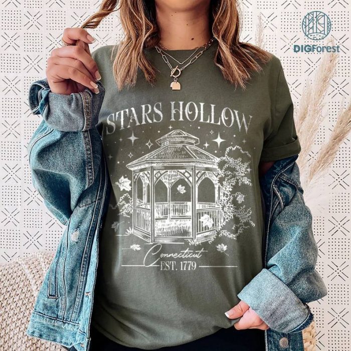 Stars Hollow Connecticut Est. 1779 Png | Fall Shirt | Stars Hollow Shirt Png | Gilmore Girls Png | Sublimation Download