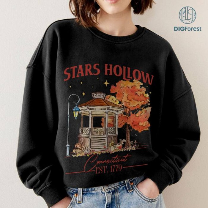 Stars Hollow Png | Stars Hollow Clipart | Connecticut Est. 1779 | Stars Hollow Sublimation Shirt | Autumn Sublimation | Png Sublimation