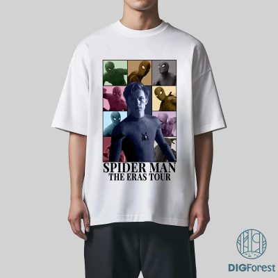 Spider Man Eras Tour Shirt, Tom Holland Vintage T-Shirt, Tom Holland Fan Gift, Tom Holland Spider Man Png, Graphic Tees For Women Trendy, Digital Download