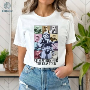 Stormtrooper Eras Tour Png, Stormtrooper Vintage Graphic Design, StarWars Homage TV Shirt, Graphic Tees For Women Trendy