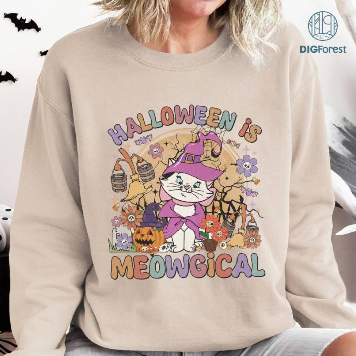 Disney The Aristocats Marie Halloween Png, Meowgical Halloween Shirt, Marie Cat Png, DisneyCats Shirt, Disneyland Halloween, Spooky Season, Digital Download