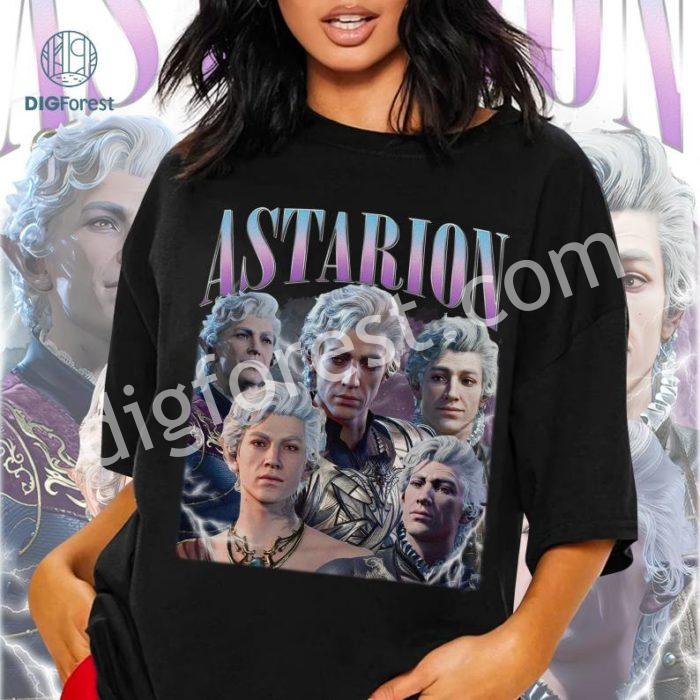 Astarion Vintage Graphic Png, Astarion Bootleg Rap Png, Baldur's Gate 3 Shirt, Video Game Png, Graphic Tees For Women Trendy, Digital Download