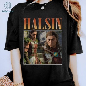 Vintage Halsin Baldur's Gate 3 Png | Homage Halsin Baldur Gate Shirt | Digital Download | Baldur's Gate Video Game Png