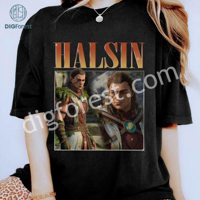 Vintage Halsin Baldur's Gate 3 Png | Homage Halsin Baldur Gate Shirt | Digital Download | Baldur's Gate Video Game Png