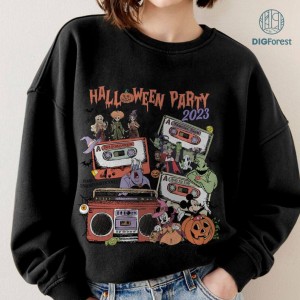 Disney Mickey And Friends Halloween PNG | Magic Kingdom Movie Characters Shirt | Hocus Pocus Witches Png | Halloween Party 2023 Png