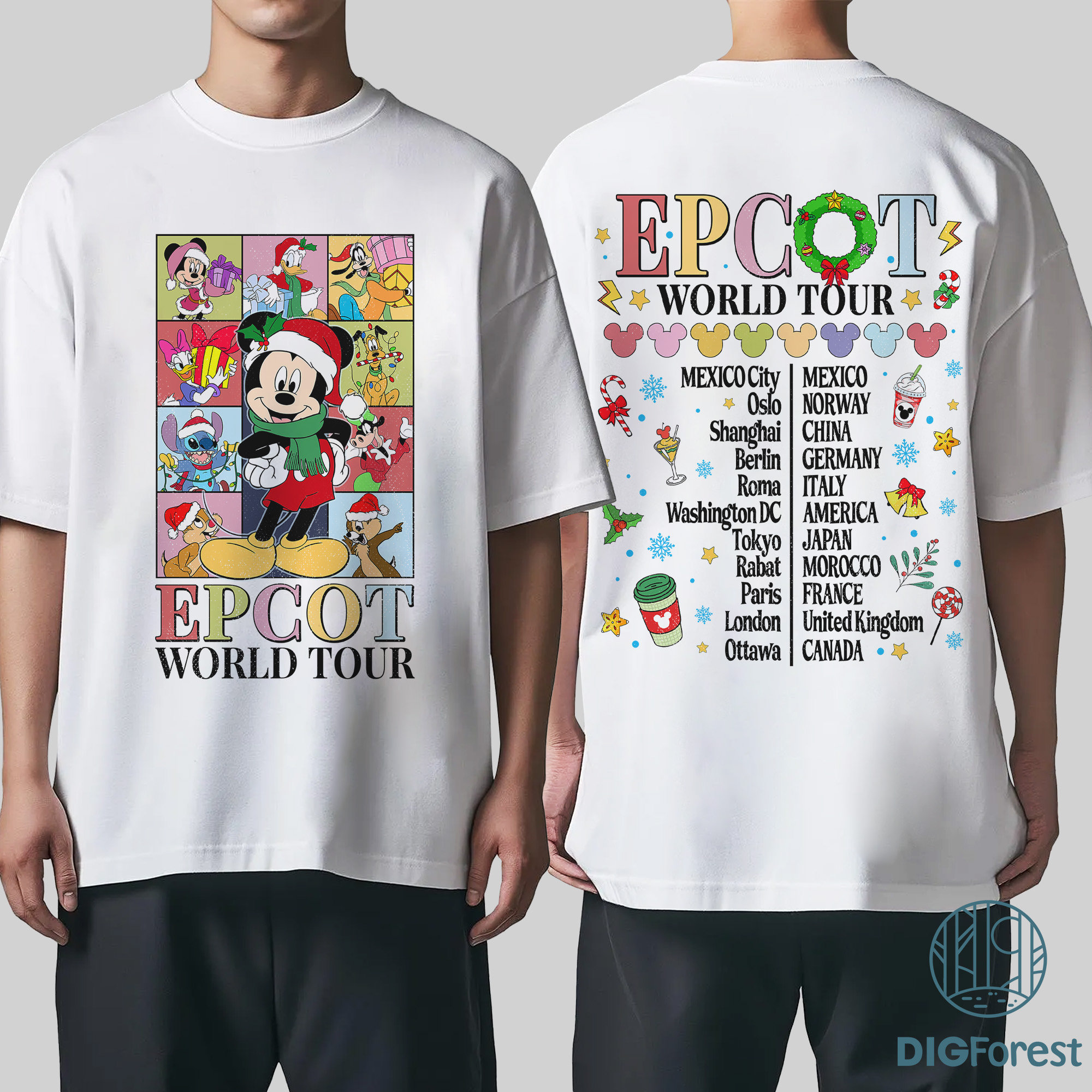 Disney Mickey Epcot World Tour Shirt - Mickey & Friends Eras Tour Sweatshirt, Disneyland Christmas Shirt Disney Mickey Epcot World Tour Shirt - Mickey & Friends Eras Tour Sweatshirt, Disneyland Christmas Shirt