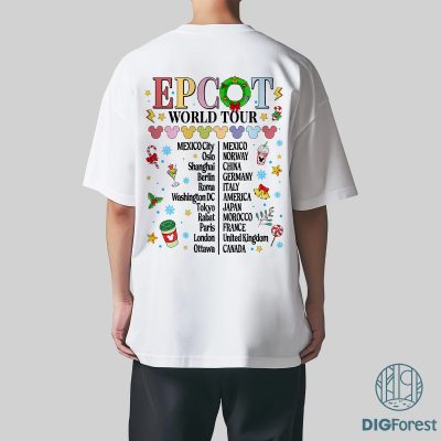 Disney Mickey Epcot World Tour Shirt - Mickey & Friends Eras Tour Sweatshirt, Disneyland Christmas Shirt Disney Mickey Epcot World Tour Shirt - Mickey & Friends Eras Tour Sweatshirt, Disneyland Christmas Shirt