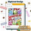 Monsters Inc Mike & Santa Sully Christmas Light PNG – Merry Xmas Family PNG Digital Download