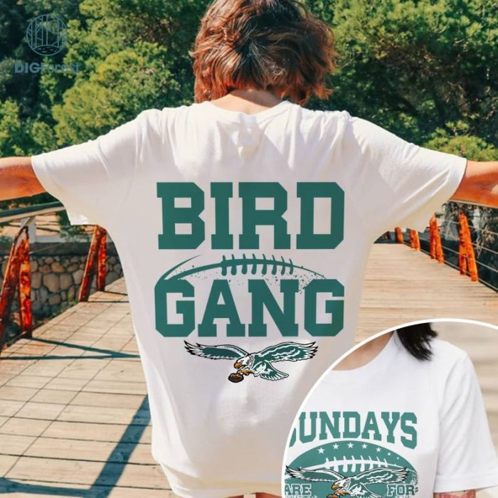 Sundays Are For The Birds Png, Eagles Football Shirt, Vintage Philadelphia Png, Gameday Phil, Football Sunday Shirt, Birds Gang, Digital Download