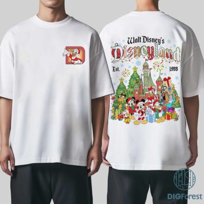 Disney Mickey & Friends Disneyland Christmas PNG – Donald Duck Xmas Shirt, Very Merry Magic Kingdom Design