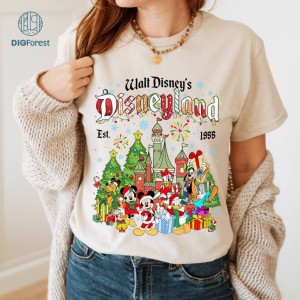 Disney Mickey and Friends Disneyland Christmas Png | Mickey Minnie Xmas Shirt | Mickey's Very Merry Christmas Png | Magic Kingdom Christmas | Digital Download