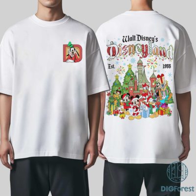 Disney Mickey & Friends Disneyland Christmas PNG – Goofy Xmas Shirt, Very Merry Magic Kingdom Design