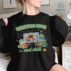 Christmas Story Movie and Chill Png | Ralphie Parker Christmas Movie Png | Family Christmas Party Shirt | Digital Download
