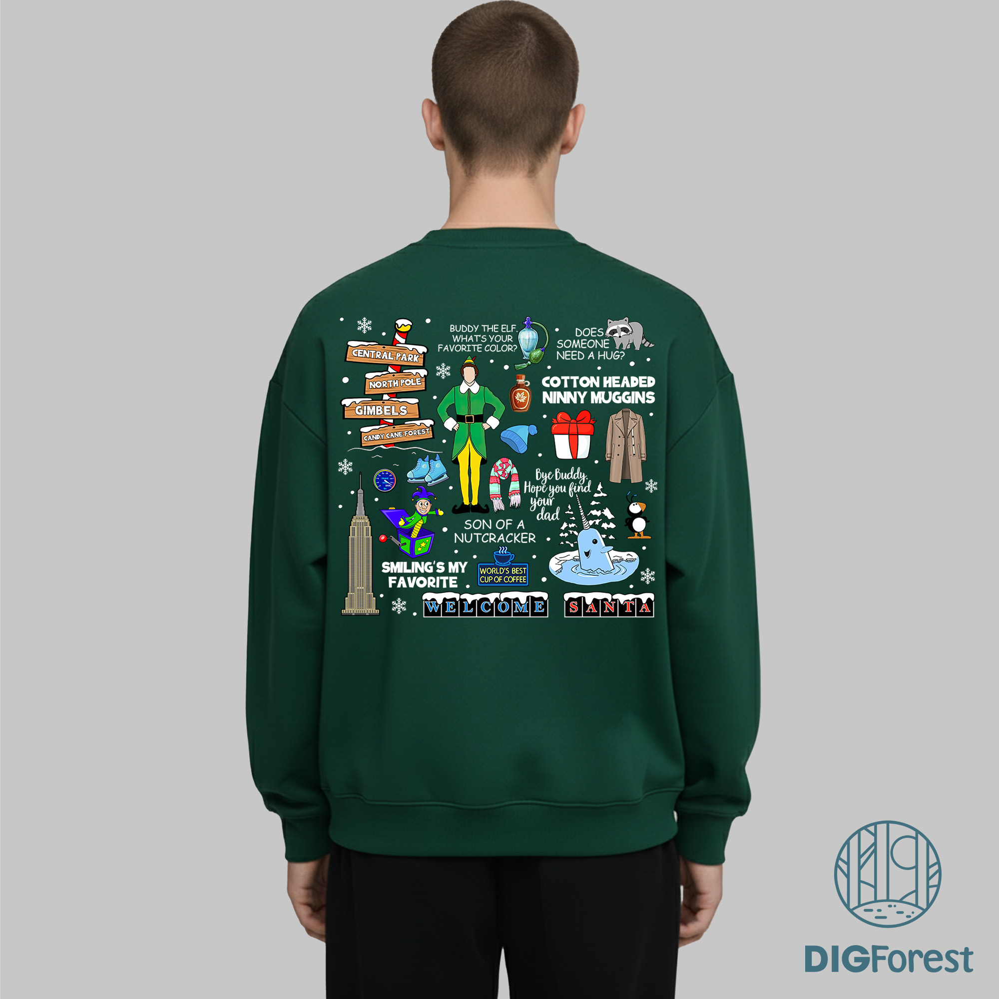 Buddy the Elf Vintage Quotes Christmas Light PNG – Classic 90s Movie, Disneyland Family Trip Gift Buddy the Elf Vintage Quotes Christmas Light PNG – Classic 90s Movie, Disneyland Family Trip Gift