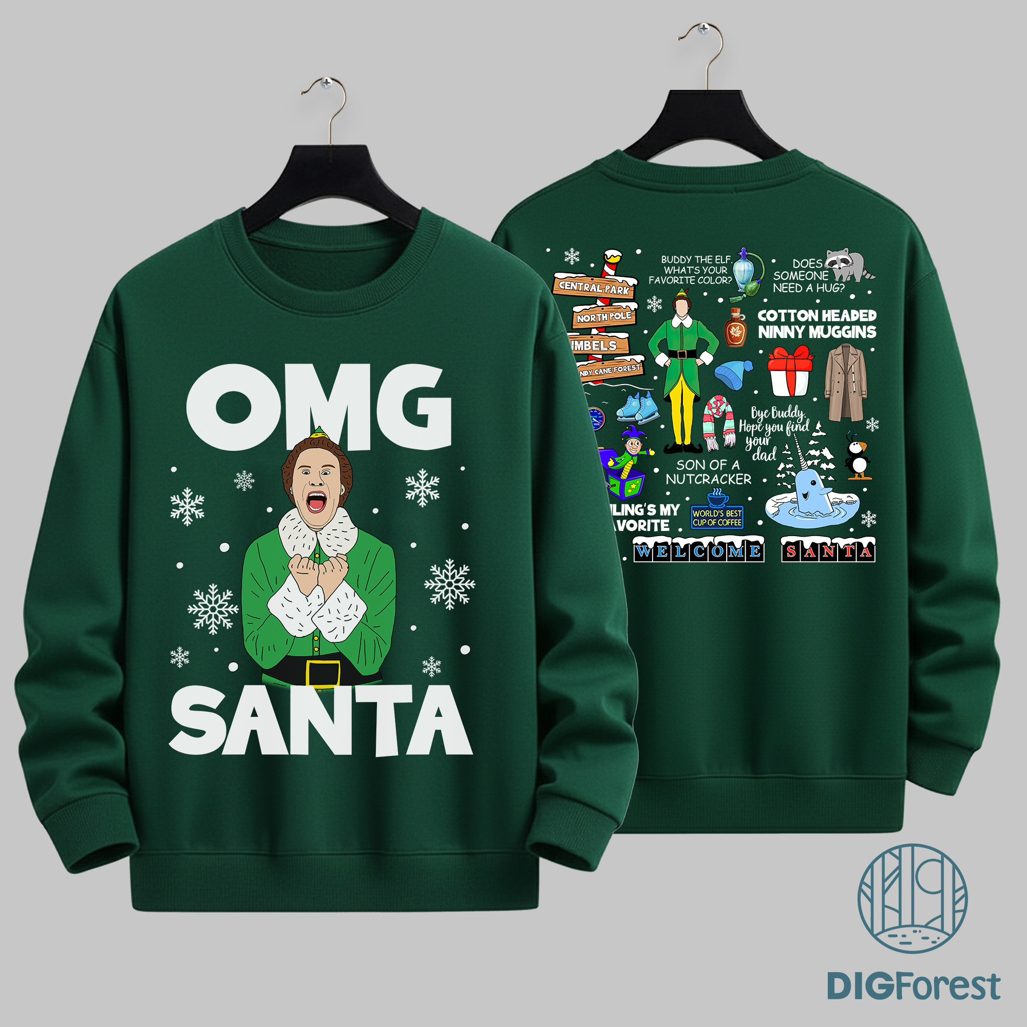 Buddy the Elf Vintage Quotes Christmas Light PNG – Classic 90s Movie, Disneyland Family Trip Gift Buddy the Elf Vintage Quotes Christmas Light PNG – Classic 90s Movie, Disneyland Family Trip Gift