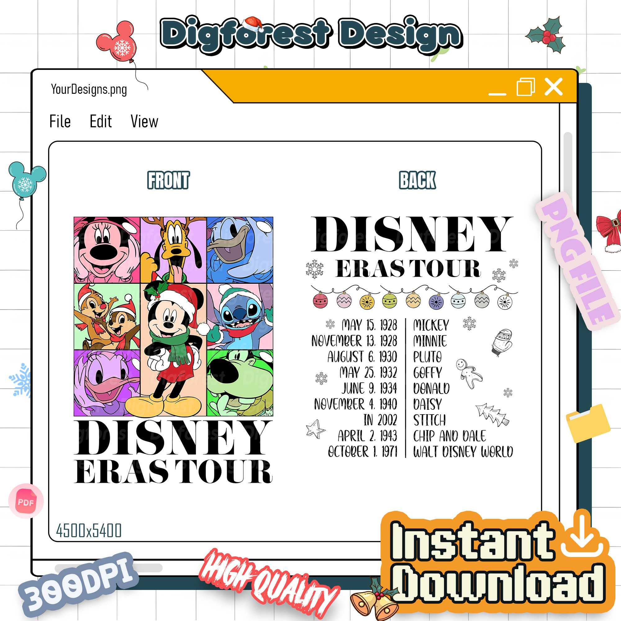 Disneyland Mickey Eras Tour PNG – Vintage Christmas Era Tour 2025 Shirt, Mickey & Friends Xmas Design Disneyland Mickey Eras Tour PNG – Vintage Christmas Era Tour 2025 Shirt, Mickey & Friends Xmas Design