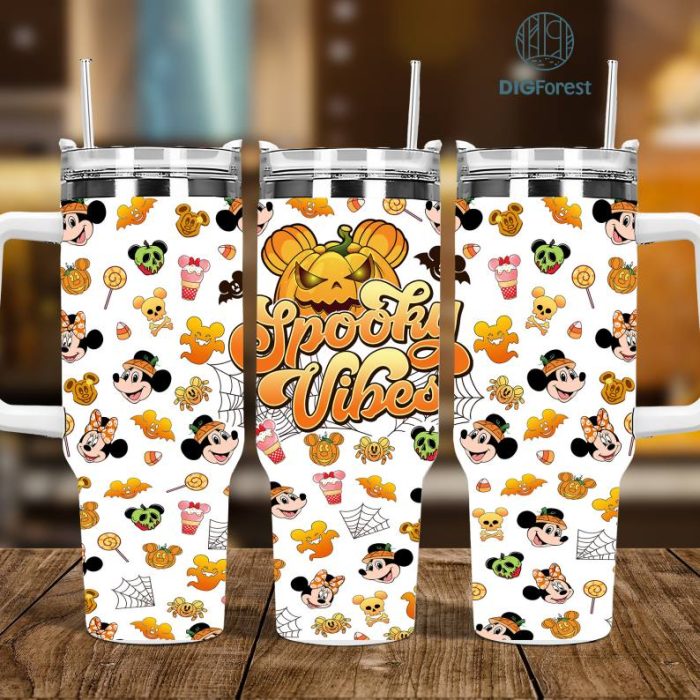 Disney Cartoon Characters 40oz Tumbler Wrap Png | Halloween Cartoon Tumbler 40oz Png Sublimation Designs | Cartoon 2 pieces 40oz Tumbler Png