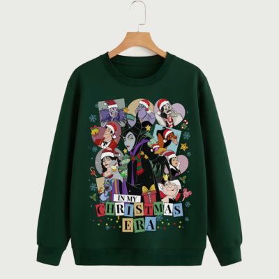 Disney Maleficent Christmas Era PNG – Retro Villain PNG, Sleeping Beauty Disneyland Family Trip 2025 Design