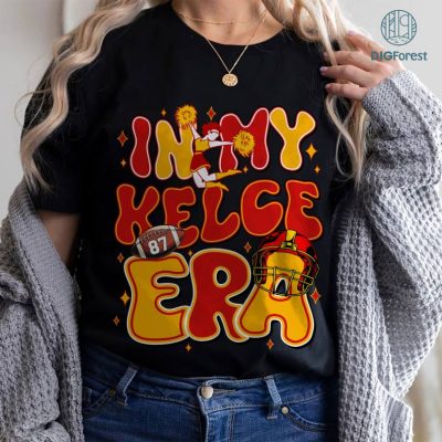 Taylor Travis Kelce Eras Tour Png, Taylor and Travis Kelce Png, In My Era Shirt, Travis Kelce Football Shirt Gift For Fan, Game Day Digital Download