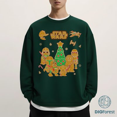 Darth Vader Ginger Cookies Christmas Shirt - Funny Mandalorian Xmas Sweatshirt, Gingerbread Christmas Shirt