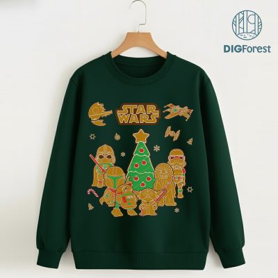 Darth Vader Ginger Cookies Christmas Shirt - Funny Mandalorian Xmas Sweatshirt, Gingerbread Christmas Shirt