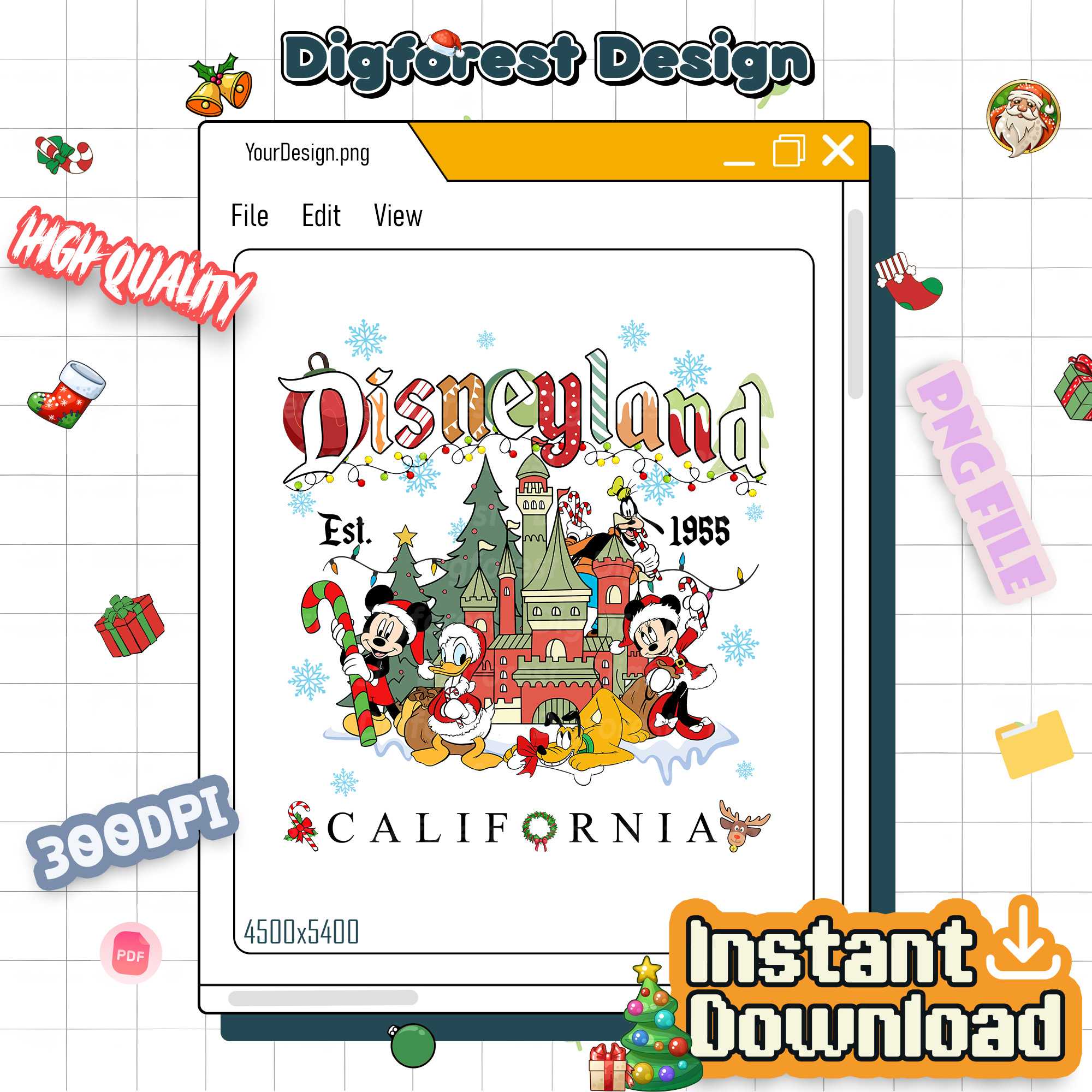 Vintage Disney Mickey & Friends Christmas PNG – Mickey & Minnie Wreath, WDW Disneyland Christmas 2025 Party Vintage Disney Mickey & Friends Christmas PNG – Mickey & Minnie Wreath, WDW Disneyland Christmas 2025 Party