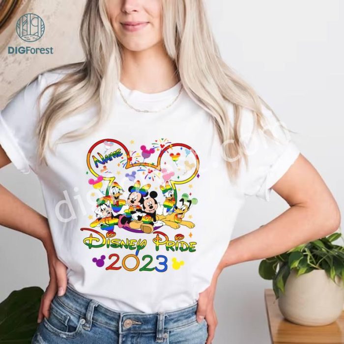 Disney LGBT Pride 2023 SVG File, Mickey And Friends LGBT Pride PNG, LGBT Pride Instant Download, Mickey Pride Nite, Pride Month Designs