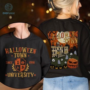 Halloweentown University Est 1998 PNG Sublimation, Halloween Town University PNG, Retro Halloweentown, Vintage Halloween, Fall Halloween