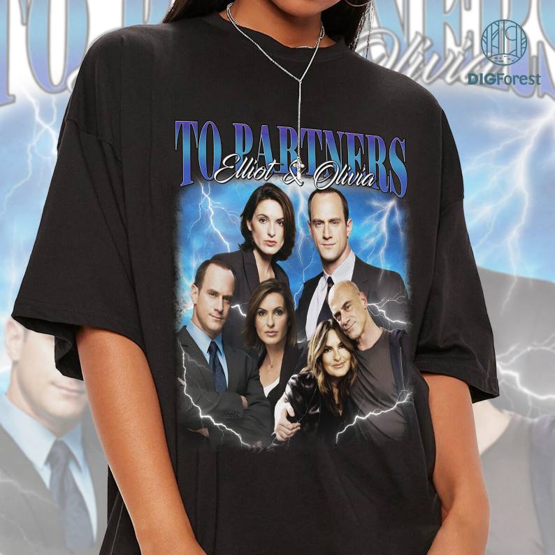 Elliot Stabler and Olivia Benson Bootleg Png, Law And Order Shirt, Law And Order Fan Png, Vintage 90s Birthday Gift For Men Woman Kids, Digital Download