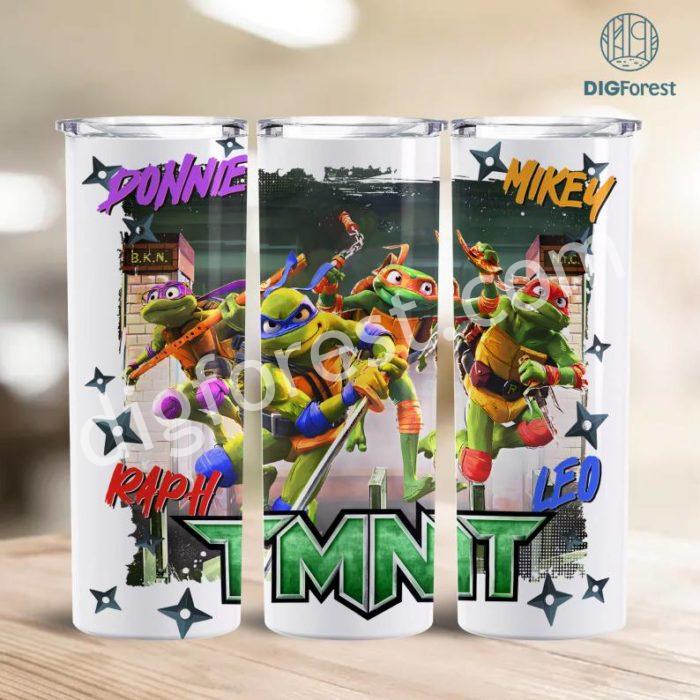 Ninja Tumbler Tumbler Wrap PNG, Skinny Tumbler Digital Design Png, Ninja 20 Oz Skinny Tumbler Wrap, TMNT Tumbler PNG, Turtles Tumbler Design