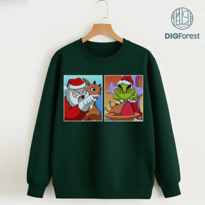 Grinch The Girl Yelling Cat Meme PNG – Grinch Christmas Shirt, Merry Grinchmas, Funny Grinch Digital Download
