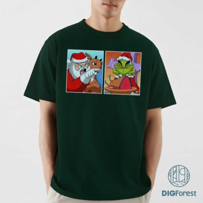 Grinch The Girl Yelling Cat Meme PNG – Grinch Christmas Shirt, Merry Grinchmas, Funny Grinch Digital Download