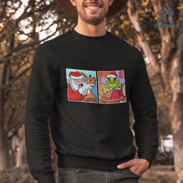 Grinch The Girl Yelling Cat Meme Png Grinch Christmas Shirt