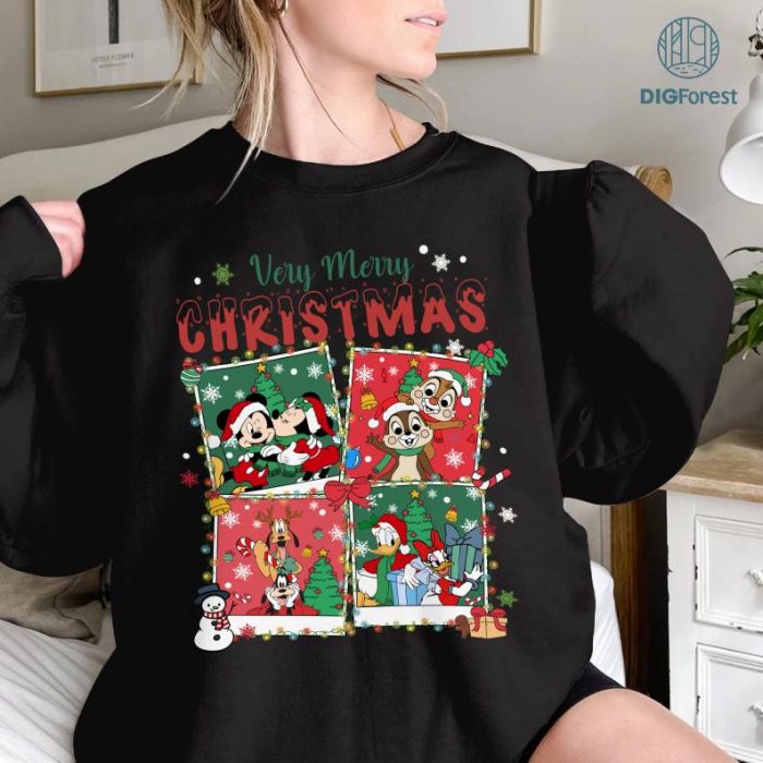 Disney Mickey And Friends Christmas Png, Santa Chip And Dale Christmas Png, Disneyland Christmas Squad Shirt, Disneyland Christmas Trip 2023 Christmas