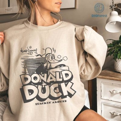 100 Donald Duck Quackin' Around PNG File | Disney Mickey And Friends | Vintage Donald Duck | 100 Years Of Wonder | WDW 2023 | Instant Download
