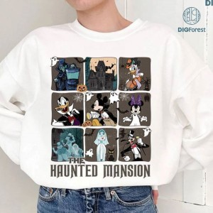 The Haunted Mansion Png | Disney Mickey Haunted Mansion Shirt | Vinatge Mickeys Not So Scary | Tower Of Terror Png | Mickey Halloween 2023 | Instant Download