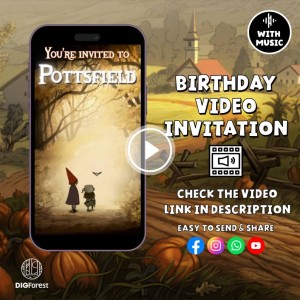 Editable Over The Garden Wall Birthday Invitation Video | Over The Garden Wall Invitation | Halloween Invite Video