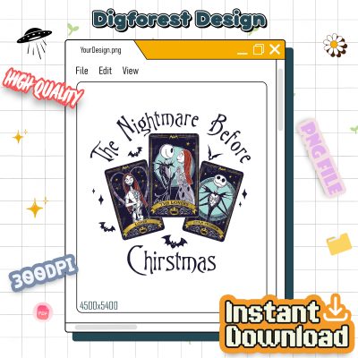Nightmare Before Christmas PNG – Jack & Sally Halloween, Jack Skellington Shirt, Oogie Boogie Party PNG