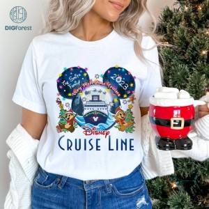 Disney Mickey Cruise Line Christmas Png | Minnie Cruise Png | Mickey Christmas Shirt | Family Christmas Shirt | Very Merry Time Cruises Digital Download