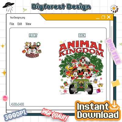 Disney Mickey and Friends Christmas PNG - Disneyland Holiday PNG, Walt Disney World Christmas Gift PNG