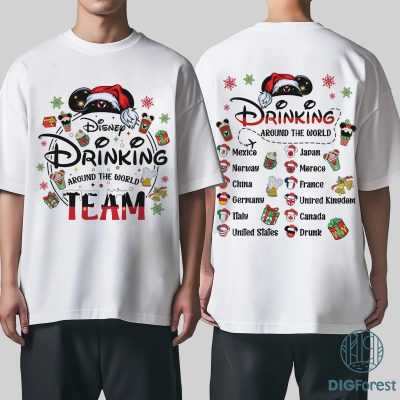 Drinking Around The World Christmas PNG - Mickey Ears Holiday PNG, Epcot Christmas Design, Disneyland Gift Drinking Around The World Christmas PNG - Mickey Ears Holiday PNG, Epcot Christmas Design, Disneyland Gift