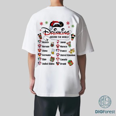 Drinking Around The World Christmas PNG - Mickey Ears Holiday PNG, Epcot Christmas Design, Disneyland Gift Drinking Around The World Christmas PNG - Mickey Ears Holiday PNG, Epcot Christmas Design, Disneyland Gift