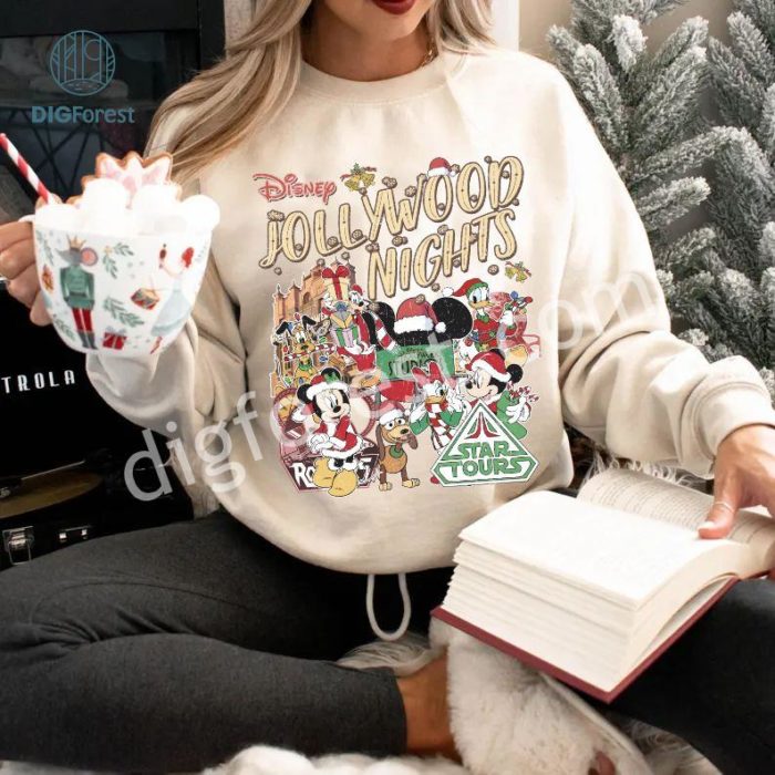 Disney Mickey and Friends Christmas Shirt | Mickey Christmas Shirt | Disneyland Christmas PNG | Hollywood Studios Shirt | Walt Disney World Gifts