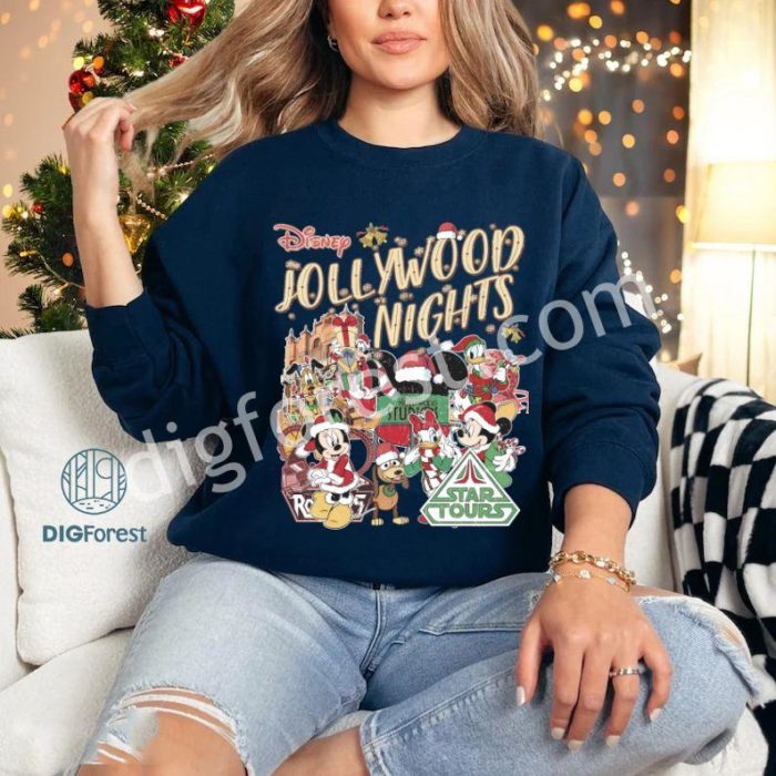 Disney Mickey and Friends Christmas Shirt | Mickey Christmas Shirt | Disneyland Christmas PNG | Hollywood Studios Shirt | Walt Disney World Gifts