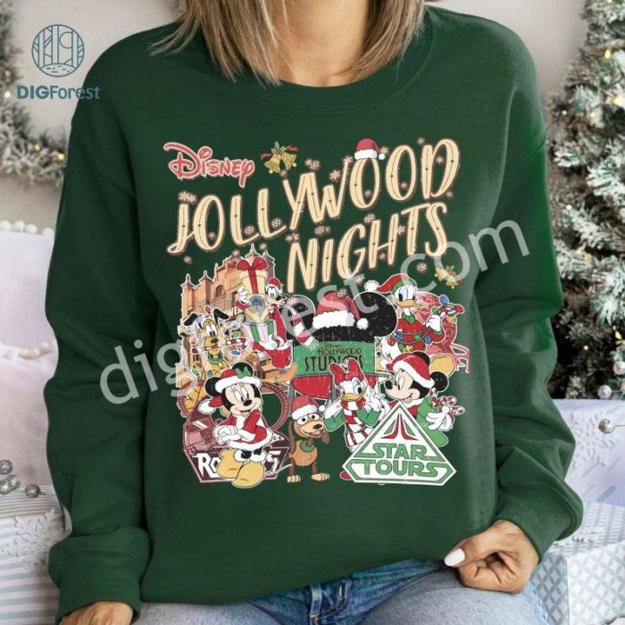 Disney Mickey and Friends Christmas Shirt | Mickey Christmas Shirt | Disneyland Christmas PNG | Hollywood Studios Shirt | Walt Disney World Gifts