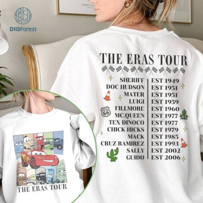 Disney Cars Eras Tour Shirt, Disneyland Cars Png, Pixar Cars Movie, Disneyland Characters, Woman Disneyland Trip, DisneyWorld Png, Kid Shirt