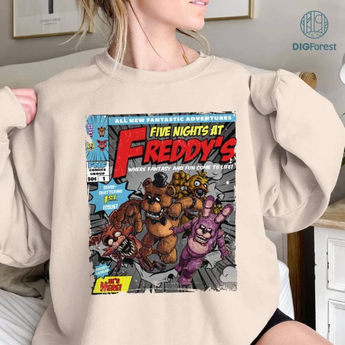 Five Nights At Freddy's 2023 Movie Png | Five Nights At Freddy's Merch Shirt | Gift For Gamer | Halloween Png | Digital Download
