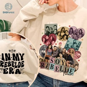 RBD In My Rebelde Era Png, RBD Soy Rebelde Tour 2023 Png, Besame Sin Miedo Shirt, Rebelde World Tour, RBD Fan Gift, Digital Download