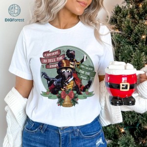 The Muppet Christmas Carol Gonzo Rizzo I Am Here For The Food Png, Mickey's Very Merry Xmas Party Shirt, Disneyland Holiday Trip Gift